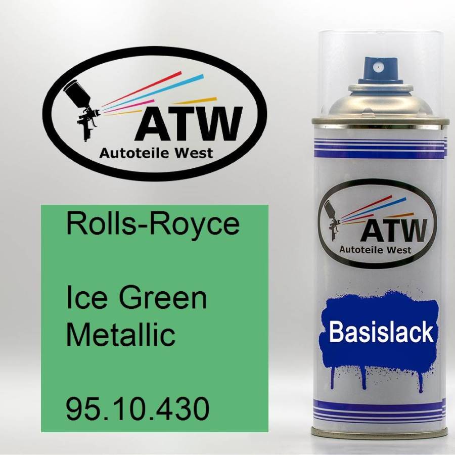 Rolls-Royce, Ice Green Metallic, 95.10.430: 400ml Sprühdose, von ATW Autoteile West.